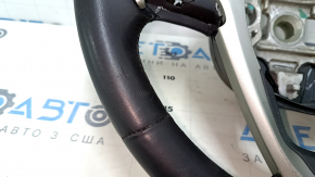 Naked steering wheel Jeep Grand Cherokee WK2 14-21 leather black, with pads, scratches, bumps