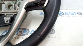 Naked steering wheel Jeep Grand Cherokee WK2 14-21 leather black, with pads, scratches, bumps