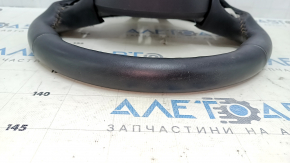 Naked steering wheel Jeep Compass 17-21 leather, black, with pads, heated, scratches, for dry cleaning, bumps