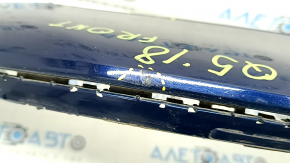 Front bumper lip Audi Q5 80A 18-20 S-Line, blue, dents, scratches