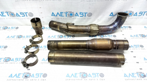 Intake pipe with catalytic converter VW Passat b8 16-19 USA 1.8T CTS Turbo, 4 parts, with clamps