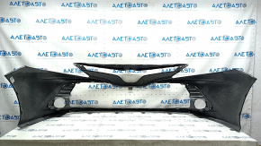 Front bumper bare Toyota Camry v70 18-20 LE\XLE without parking sensors, graphite, dented, scratches, made, broken fastening