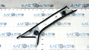 Front pillar trim left Audi Q5 80A 18-24 black, under tweeters, broken fasteners, scratches