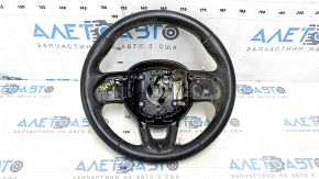 Naked steering wheel Jeep Renegade 15-17 black leather, without cushion and buttons, for dry cleaning, scratches, bumps