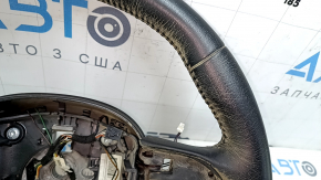 Naked steering wheel Jeep Renegade 15-17 black leather, without cushion and buttons, for dry cleaning, scratches, bumps