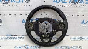 Naked steering wheel Jeep Renegade 15-17 black leather, without cushion and buttons, for dry cleaning, scratches, bumps