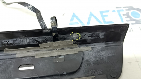 Set of outer front threshold pads Audi Q5 80A 18-24 black with chrome, with backlight, S-Line, scratches, broken guides