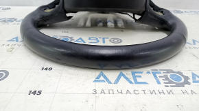 Naked steering wheel Jeep Cherokee KL 14-21 leather black, heated, with lower pad, scratches, abrasions, bumps