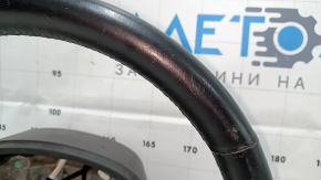 Naked steering wheel Jeep Cherokee KL 14-21 leather black, heated, with lower pad, scratches, abrasions, bumps