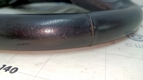 Naked steering wheel Jeep Cherokee KL 14-20 leather black, without heating, with lower pad, scratches, bumps, scuffs