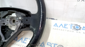 Bare steering wheel Lexus GS300 GS350 06-07 black leather, ebony, scratches, chip on wood, worn, bumps