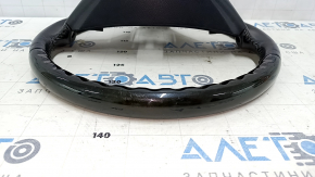 Bare steering wheel Lexus GS300 GS350 06-07 black leather, ebony, scratches, chip on wood, worn, bumps