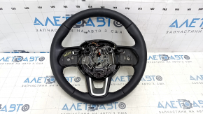 Naked steering wheel Jeep Compass 17-21 leather, black, with pads, heated, dents, scratches