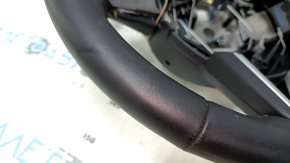 Naked steering wheel Jeep Compass 17-21 leather, black, with pads, heated, dents, scratches