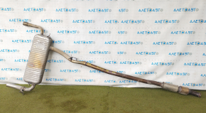 Muffler rear part with barrel BMW X1 F48 16-22 B46 AWD with damper, with catalytic converter, dented