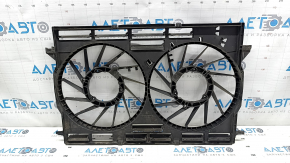 Diffuser radiator shroud bare Audi Q5 80A 18-24 for two fans, without 1 damper