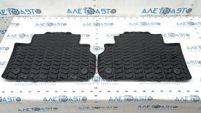 Set of floor mats for Audi Q5 80A 18-24 rubber, black, S-Line, scratches