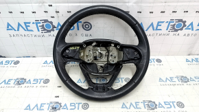 Naked steering wheel Jeep Grand Cherokee WK2 14-21 black leather, with pads, scratches, bumps, for dry cleaning