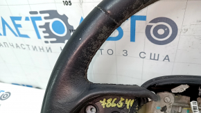 Naked steering wheel Jeep Grand Cherokee WK2 14-21 black leather, with pads, scratches, bumps, for dry cleaning