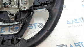 Naked steering wheel Jeep Grand Cherokee WK2 14-21 black leather, with pads, scratches, bumps, for dry cleaning