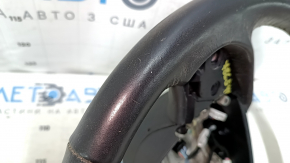 Naked steering wheel Jeep Grand Cherokee WK2 14-21 black leather, with pads, scratches, bumps, for dry cleaning