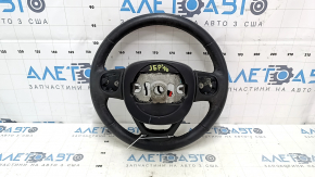 Naked steering wheel Jeep Grand Cherokee WK2 14-21 black leather, with pads, scratches, bumps, for dry cleaning