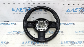 Bare steering wheel Mini Cooper Countryman R60 10-16 leather black, with lower pad, scratches, needs cleaning