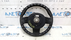 Bare steering wheel Mini Cooper Countryman R60 10-16 leather black, with lower pad, scratches, needs cleaning