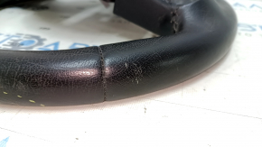 Naked steering wheel Jeep Renegade 15-17 leather black, without cushion and buttons, scratches, abrasions