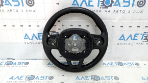 Naked steering wheel Jeep Renegade 15-17 leather black, without cushion and buttons, scratches, abrasions