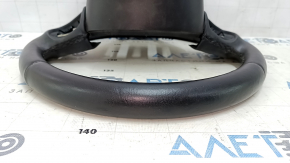 Naked steering wheel Jeep Cherokee KL 14-20 leather black, without heating, with lower pad, scratches
