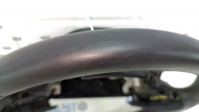 Naked steering wheel Jeep Cherokee KL 14-20 leather black, without heating, with lower pad, scratches