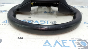 Naked steering wheel Subaru Outback 15-17 leather, black, with rear pad, scuffs, scratches, dent