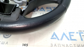 Naked steering wheel Subaru Outback 15-17 leather, black, with rear pad, scuffs, scratches, dent
