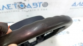 Naked steering wheel Mitsubishi Galant 04-06 rubber black, bump, needs cleaning, rubbed, scratches