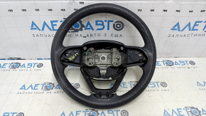 Bare steering wheel Jeep Cherokee KL 14-21 rubber black, with lower pad, for cleaning