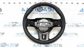 Bare steering wheel Dodge Dart 13-16 black, rubber, with pads, scratches