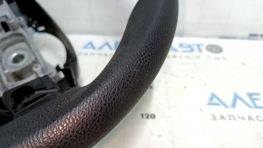Bare steering wheel Dodge Dart 13-16 black, rubber, with pads, scratches