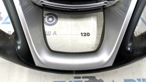 Naked steering wheel GMC Terrain 10-17 leather, black, no buttons, scuffs, scratches, dents