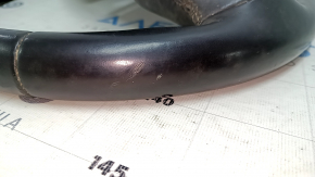 Naked steering wheel GMC Terrain 10-17 leather, black, no buttons, scuffs, scratches, dents