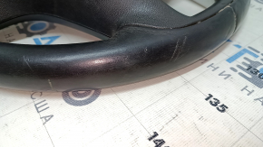 Naked steering wheel GMC Terrain 10-17 leather, black, no buttons, scuffs, scratches, dents