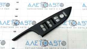 Front left window lifter control trim Honda Accord 13-17 structure, broken mount