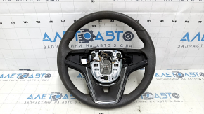 Naked steering wheel Chevrolet Volt 11-15 rubber, with graphite overlay, without buttons, for dry cleaning, worn, scratches
