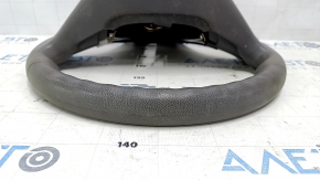 Naked steering wheel Chevrolet Volt 11-15 rubber, with graphite overlay, without buttons, for dry cleaning, worn, scratches