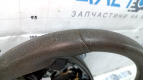 Naked steering wheel Chevrolet Volt 11-15 rubber, with graphite overlay, without buttons, for dry cleaning, worn, scratches