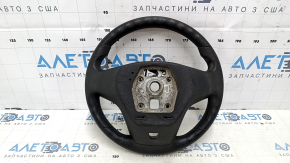 Naked steering wheel Chevrolet Volt 11-15 rubber with white overlay, without buttons, needs cleaning, cut, poke