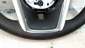 Naked steering wheel Chevrolet Volt 11-15 rubber with white overlay, without buttons, for dry cleaning, scratches, scuffs