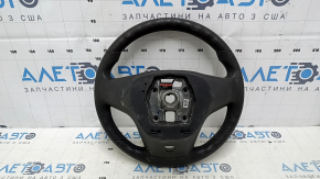 Naked steering wheel Chevrolet Volt 11-15 rubber with white overlay, without buttons, for dry cleaning, scratches, scuffs