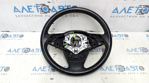 Bare steering wheel BMW X5 E70 07-13 leather, black, scratches, bumps, for dry cleaning