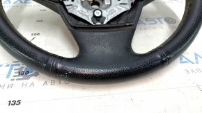 Bare steering wheel BMW X5 E70 07-13 leather, black, scratches, bumps, for dry cleaning